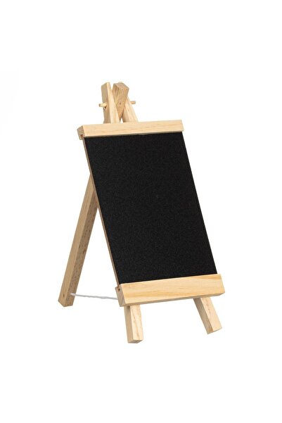 OEM Tabla Neagra Decorativa cu Sevalet de Lemn 9x20cm