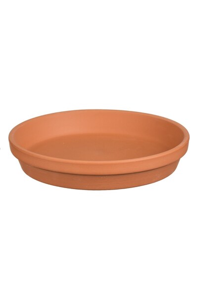 OEM Farfurie Ghiveci Ceramica de Culoare Teracota Ø16x3.5cm