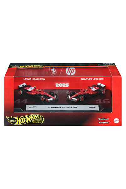 HOT WHEELS 1:64 2'li Premium Formula 1 Paketi JMM89 - Scuderia Ferrari Hp