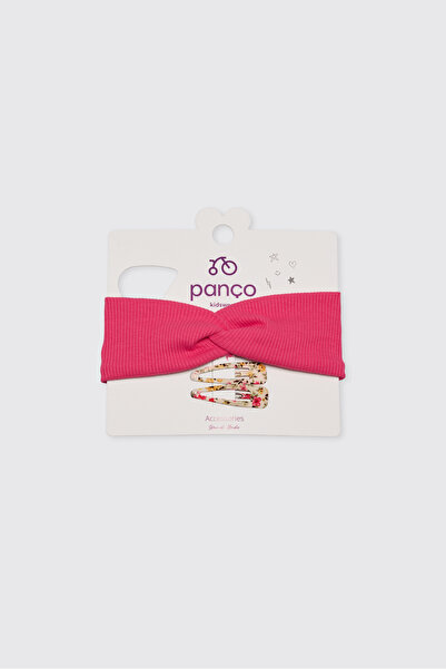 Panço Girl's Pink Band Buckle Set