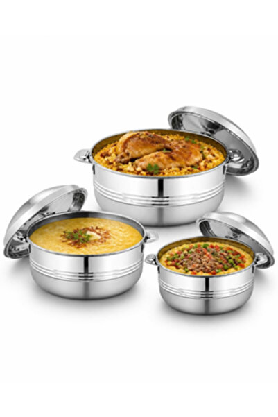 Generic Stel Mirex Food Container Set 3 Pieces - Size (3.5/2.5/1.5Liter) Hp13...