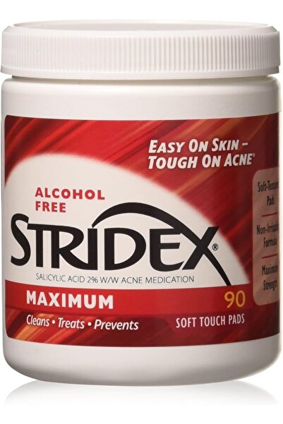Stridex ، التحكم في حب الشباب بخطوة واحدة، أقصى قدر من الفعالية، خالٍ من الكح...
