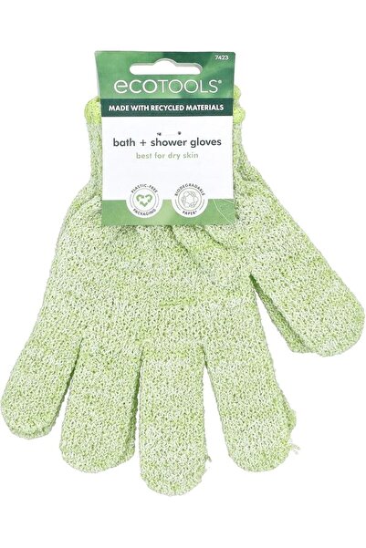 Ecotools Bath & Shower Gloves, Recycled Netting, Exfoliating, Gentle Cleansin...
