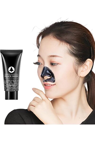 HONPOLO Bamboo Charcoal Black Mask, 60g Deep Cleansing Peel-Off Care for T-Zone