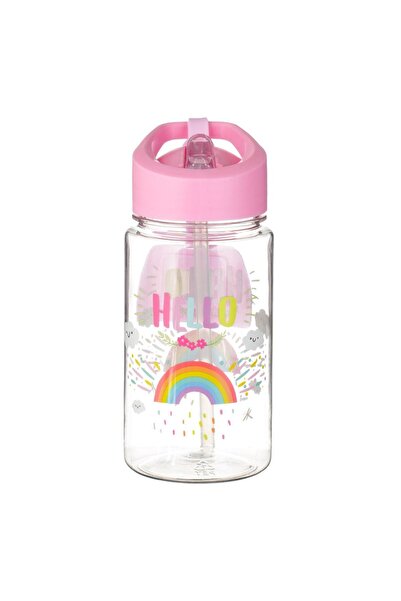 OEM Sticla de Apa Pop Up Roz Rainbow cu Eticheta Curcubeu 440ml