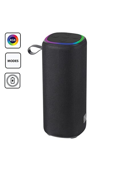 OEM Boxa Bluetooth Neagra RGB LED & Radio 10W