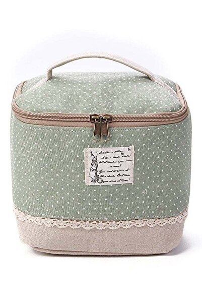 BLUELANS Travel Dot Cosmetic Bag Green/Beige