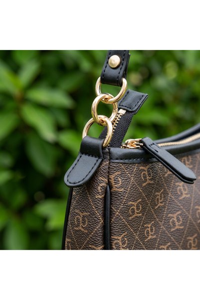 LİVORA Brown Leather Look Women's Shoulder Bag