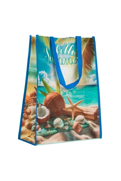 OEM Sacosa de Vara cu Model Nisip Scoici Hello Summer 36x13x46cm