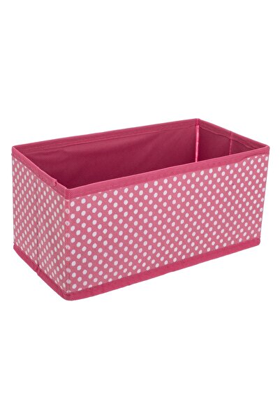 OEM Organizator Textil Fucsia cu Buline pentru Sertar 28x14x13.5cm - 2buc