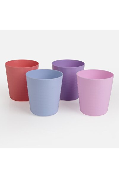 OEM Set of Plastic Cups Various Colors 350ml - 4pcs