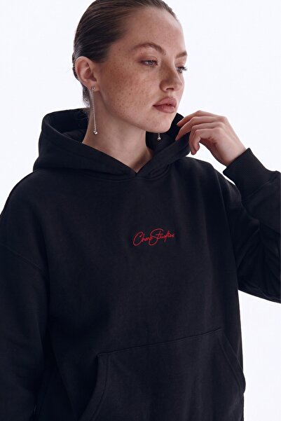 The Champ Clothing Unisex Oversize Hoodie CHMP Studios Κεντημένο Μαύρο - Με κ...