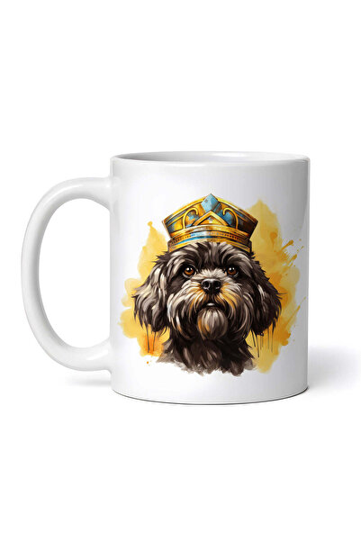 INOVATIX Personalized white mug, Egyptian Shih Tzu dog, INOVATIX®. 330ml