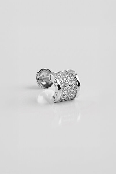 So CHIC... Stella 18 Ayar Beyaz Altın Kaplama Gümüş Tragus-Helix Piercing