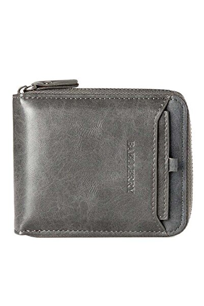 Generic Horizontal Zipper Wallet Grey