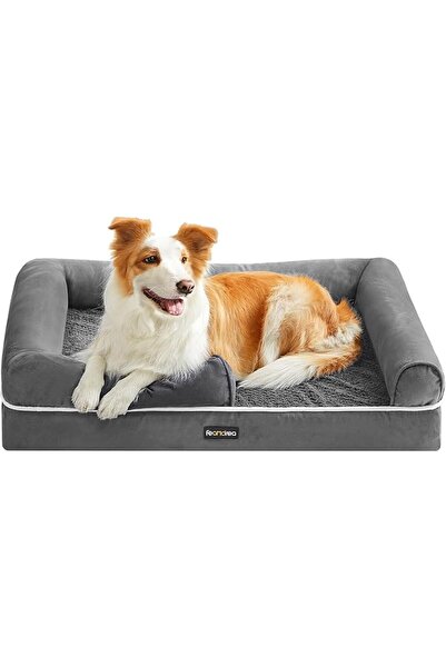 feandrea Orthopedic Dog Bed, Dog Sofa with Sides, Removable Washable Cover, 9...