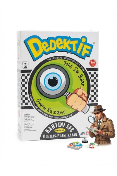 Genel Markalar Dedektif Zeka Oyunu - Hız, Refleks ve Dikkat Geliştirici Eğiti...