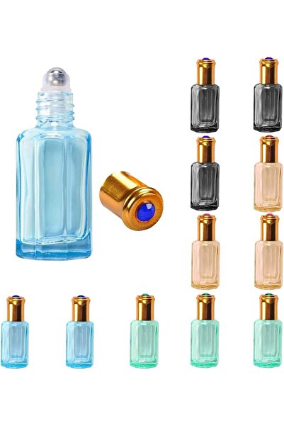 TERRIFI Essential Oil Roller Bottles, 12ml 12pcs Glass Roll on Bottles, Empty...
