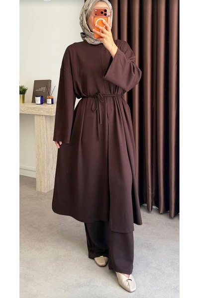 MODA VEDAT Women's Tunic Set with Side Slits -0650