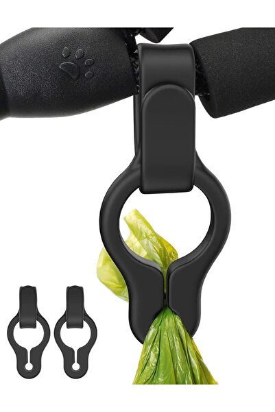 AQUAFALCON 2-Pack Silicone Used Poop Bag Holder - Hands-Free Leash Attachment...