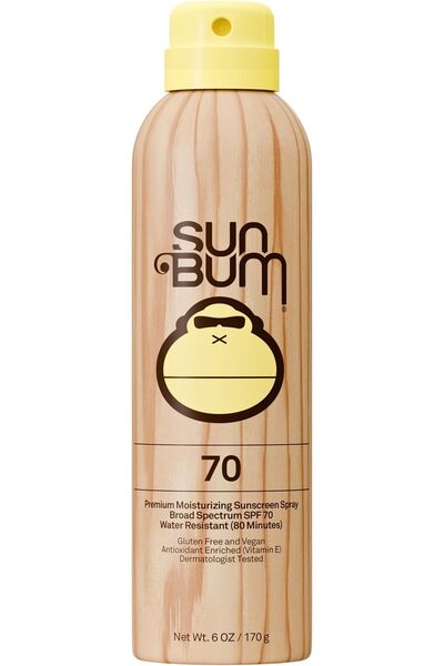 Sun Bum رذاذ واقي من الشمس أصلي بعامل حماية 70 | منتج نباتي ومتوافق مع قانون ...