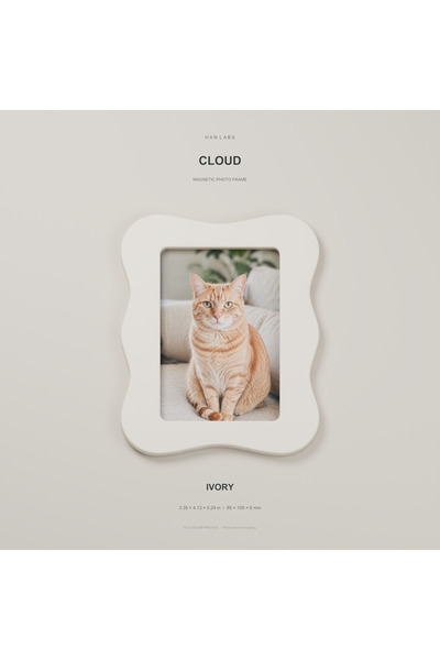 Han Labs Mıknatıslı Fotoğraf Çerçevesi Bulut Model Buzdolabı Magneti 1 Adet