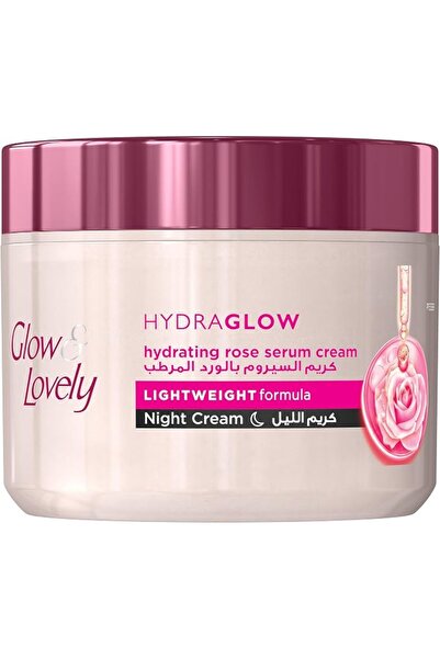 Fair & Lovely كريم ليلي GLOW & LOVELY Hydraglow، كريم سيروم الورد المرطب، ترط...