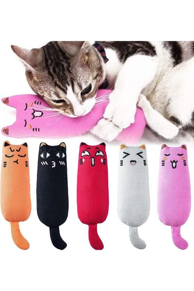 Legendog Generic 5Pcs Bite Resistant Catnip Toy for Cats,Catnip Filled Cartoo...