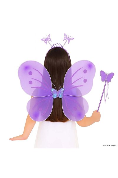 ZERO LAND Spt-Gld Lilac Purple Girl Set – 50 cm Name Tag, Crown (13452) and S...