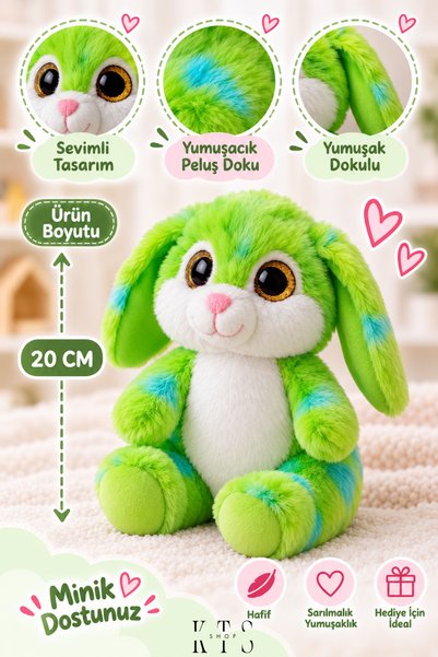 KTS SHOP Plush Rabbit 20 cm Soft Textured Adorable Toy Rabbit