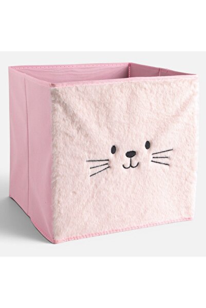 OEM Cutie de Depozitare Catifelata Roz Pisica 30x30x30cm - Cutii Fara Capac, ...