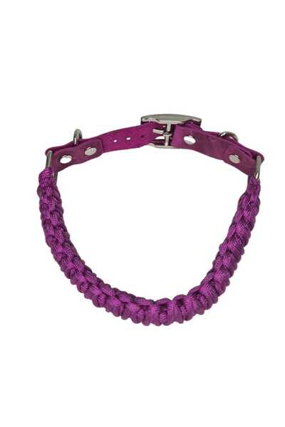moonparacord طوق للكلاب لون فوشيا 35/41 سم