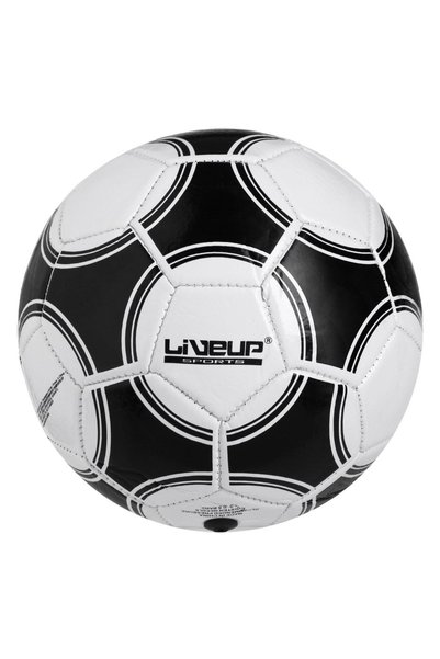 OEM Minge de fotbal nr. 2, albă cu detalii negre, pentru antrenamentul copiilor