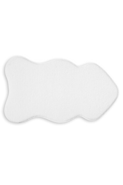 OEM Covoras Decorativ din Imitatie de Blana Alba in Forma de Animal