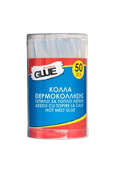 OEM Rezerve Baton Adeziv Transparent President 7.4x100cm - 50 bucăți