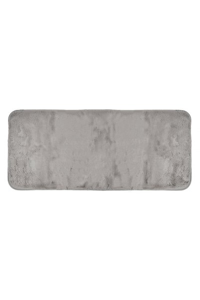 OEM Covoras Decorativ de Iarna Rabbit Taupe din Imitatie de Blana 140x60cm