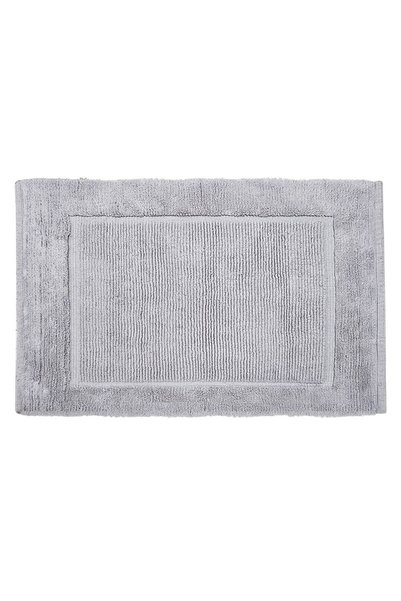 OEM Covoras Decorativ de Iarna din Bumbac Gri cu Margine Reliefata 100x70cm