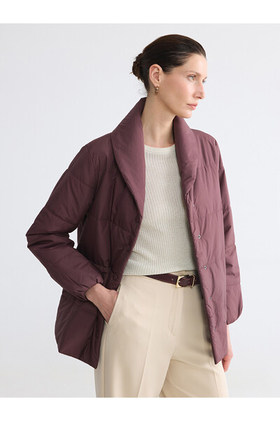 LC Waikiki Jacket Collar Women's Puffer Coat