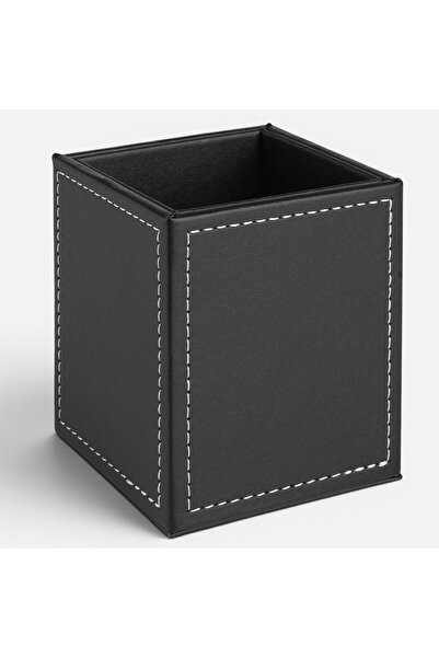 OEM Черен кожен държач 8x8x10см
