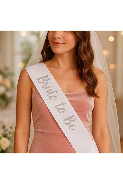 OEM White 'Bride To Be' Party Ribbon