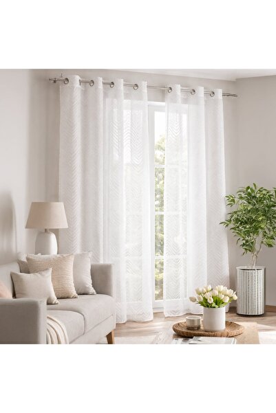 OEM Perdea cu Inele Model Zig-Zag 140x260cm