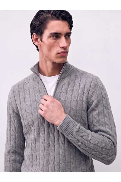 Atelier Old Money Montclair Cable Half Zip Kazak FW7332