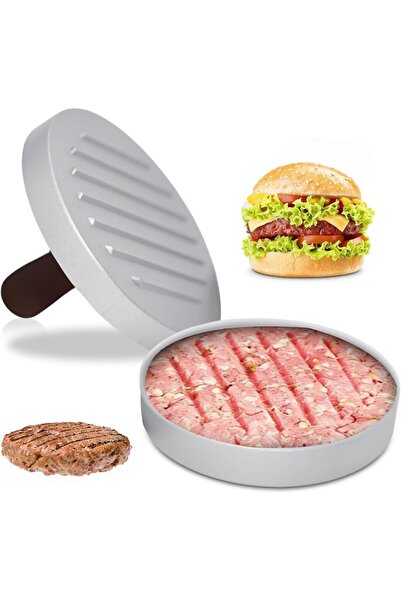 Generic Hamburger Press Patty Maker Machine Non-Stick Aluminum Meat Burger Mo...