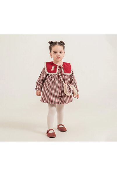 Momercy Rabbit Bag Gingham Girls' Dress