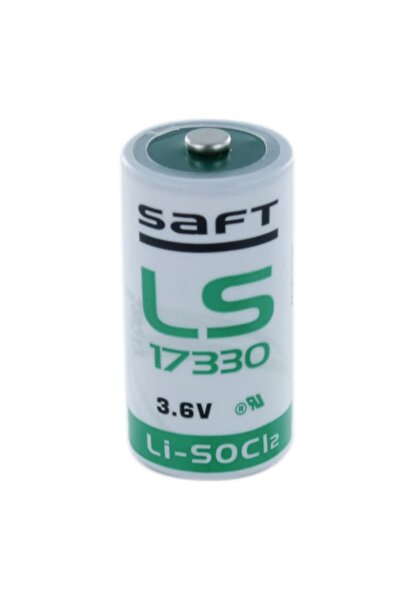 Saft Baterie cu litiu clorură de tioniol, SAFT, 3.6V 2.1Ah 2/3A LS17330
