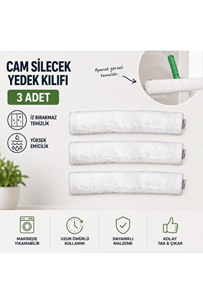 Ceyhanlar YEDEK CAM PELUŞ KILIF MİKROFİBER CAM PELUŞU 3 ADET YEDEK BEZ
