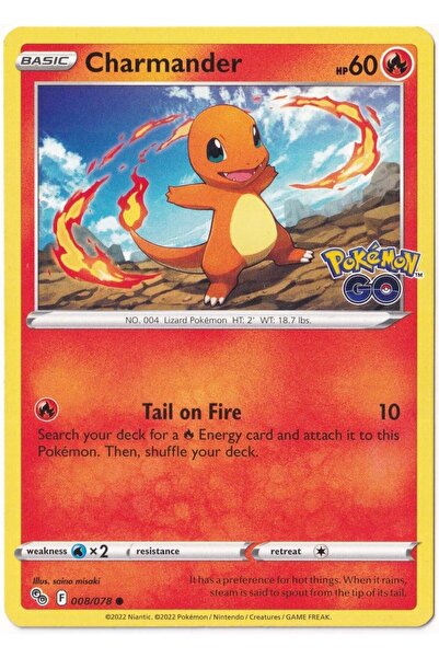 Pokemon Charmander # 8 - Go-Kart (Mint)