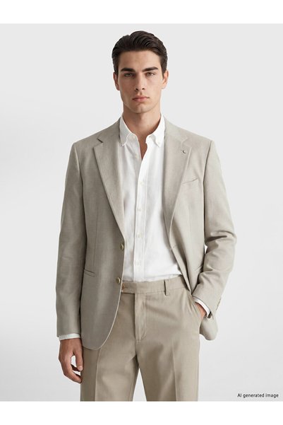 LC Waikiki Özmarka New Season Beige Slim Fit Men's Blazer Jacket