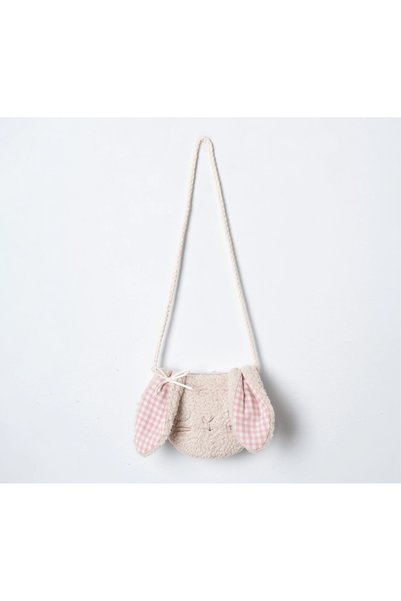 Momercy Rabbit Bag Gingham Girls' Dress