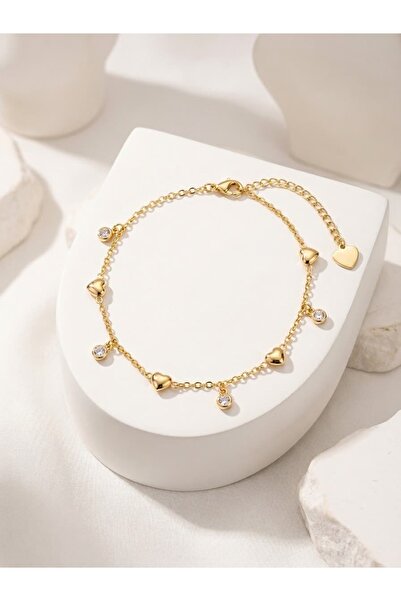 Piaro Collection Heart Row Anklet